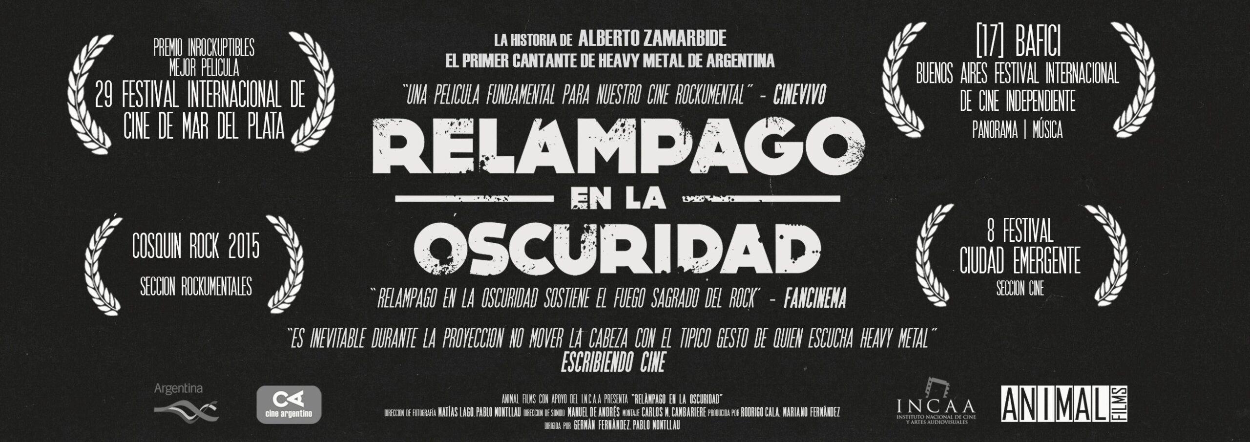 RELÁMPAGO EN LA OSCURIDAD: La película de Alberto Zamarbide
