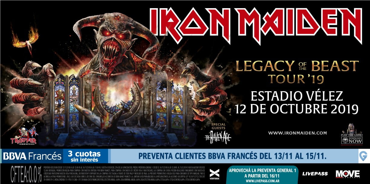 IRON MAIDEN EN ARGENTINA: El Legado llega a Buenos Aires