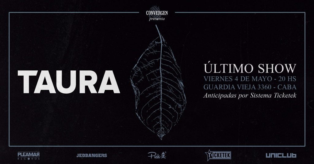 TAURA se despide de los escenarios